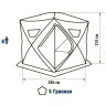 Зимняя палатка пятигранная Higashi Winter Camo Penta Pro трехслойная (80291)