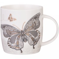 Кружка lefard &quot;бабочка&quot; 350мл мал уп=12шт (97-673)