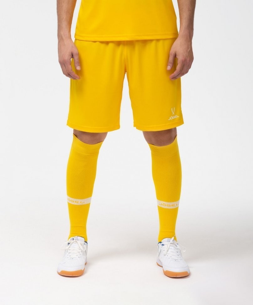 Гетры футбольные JA-003, желтый/белый (623406)
