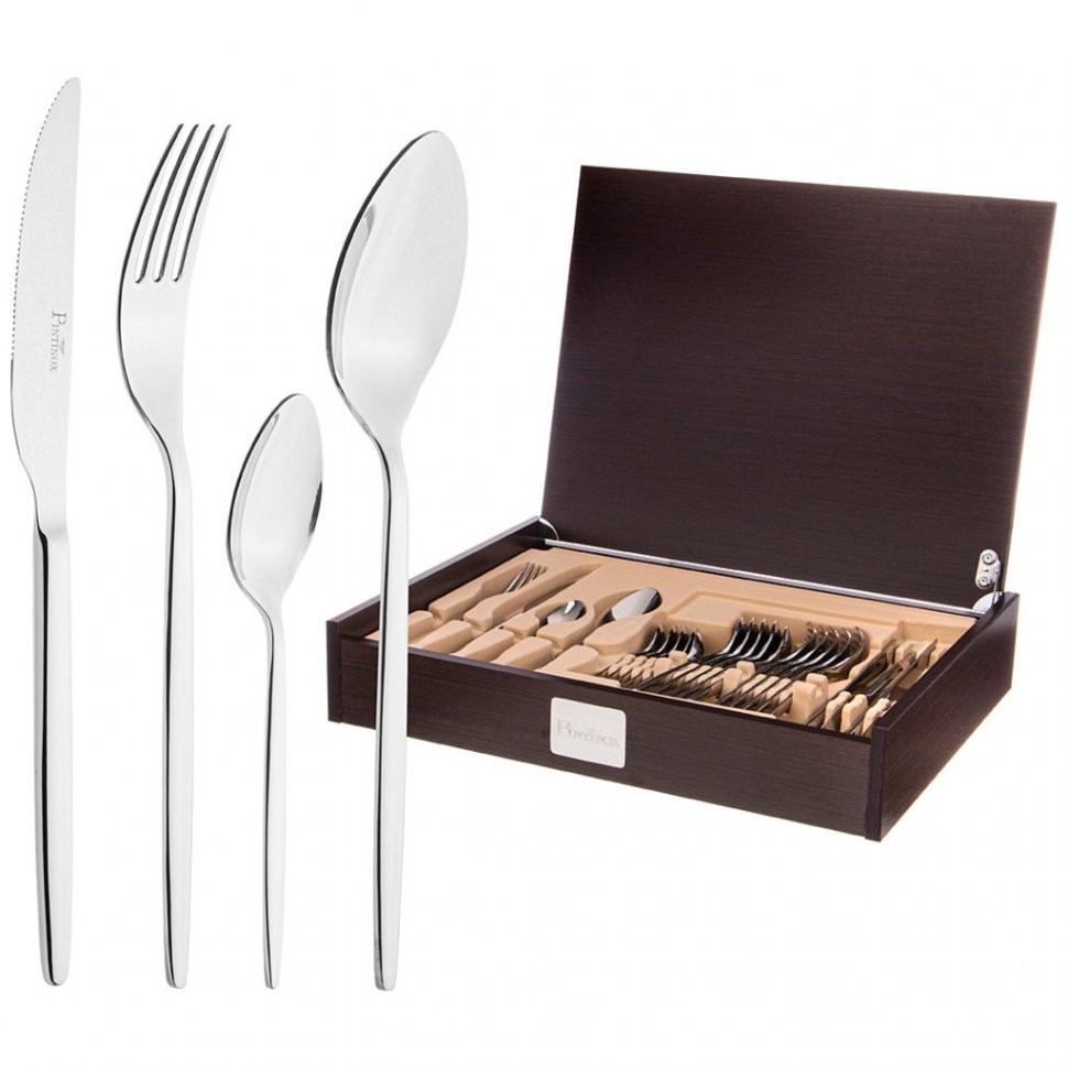 Набор столовых приборов "stile" на 6 персон 24 пр. PINTINOX (340-077)