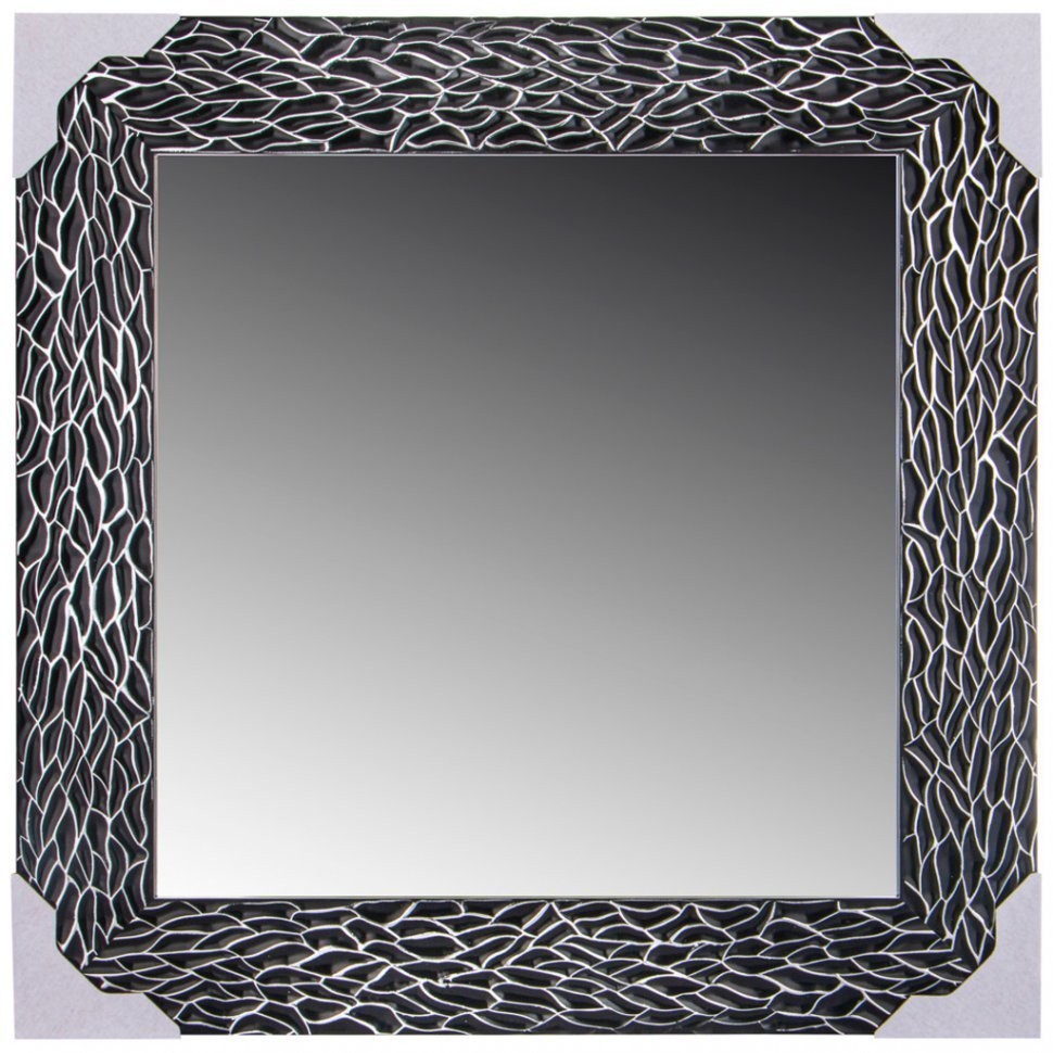 Зеркало в раме черный с серебром (60*60 45*45) ООО "Лэнд (541-779)