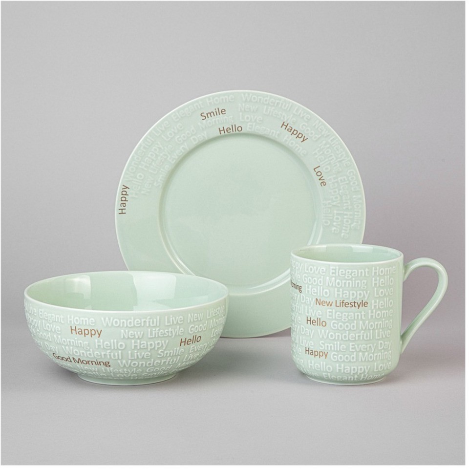 Набор для завтрака lefard "good morning" 3 пр. мятный (42-537)