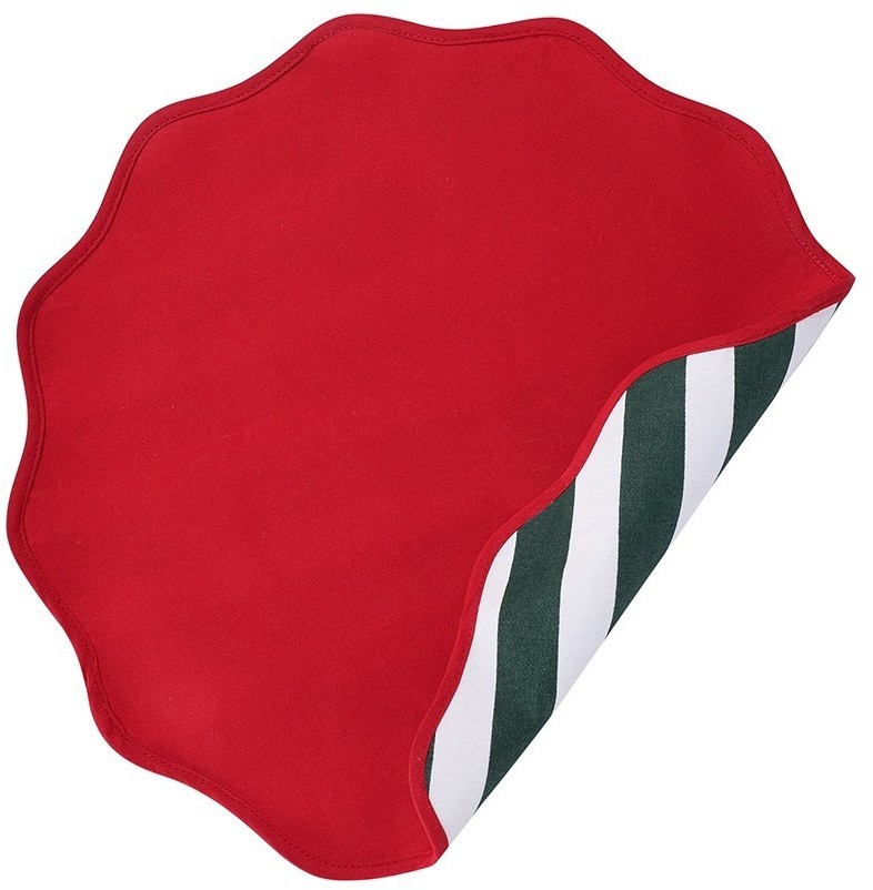 Салфетка под приборы trendy christmas зеленого цвета из коллекции new year essential, D40 см (79428)