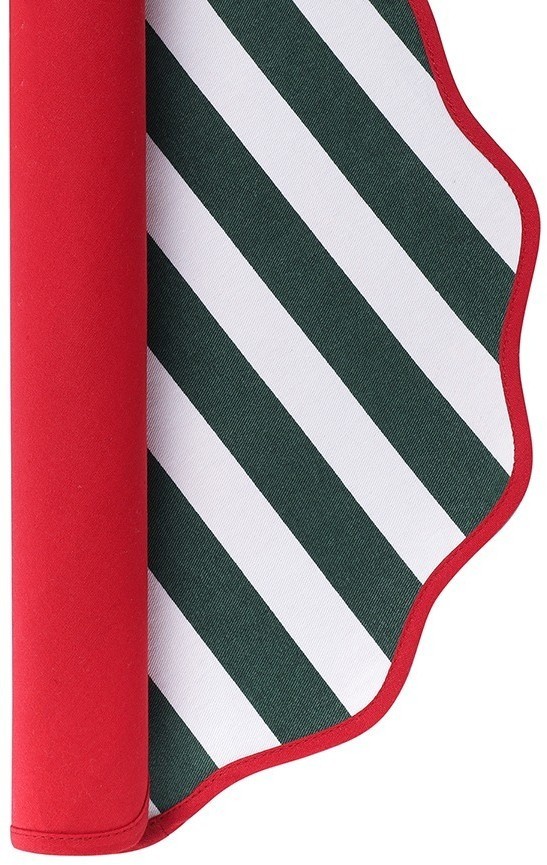 Салфетка под приборы trendy christmas зеленого цвета из коллекции new year essential, D40 см (79428)