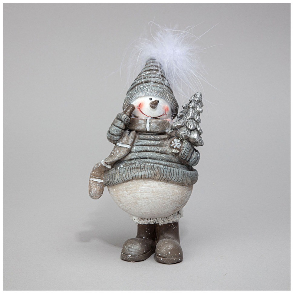 Фигурка "снеговик" 7*6*15 см Lefard (233-377)