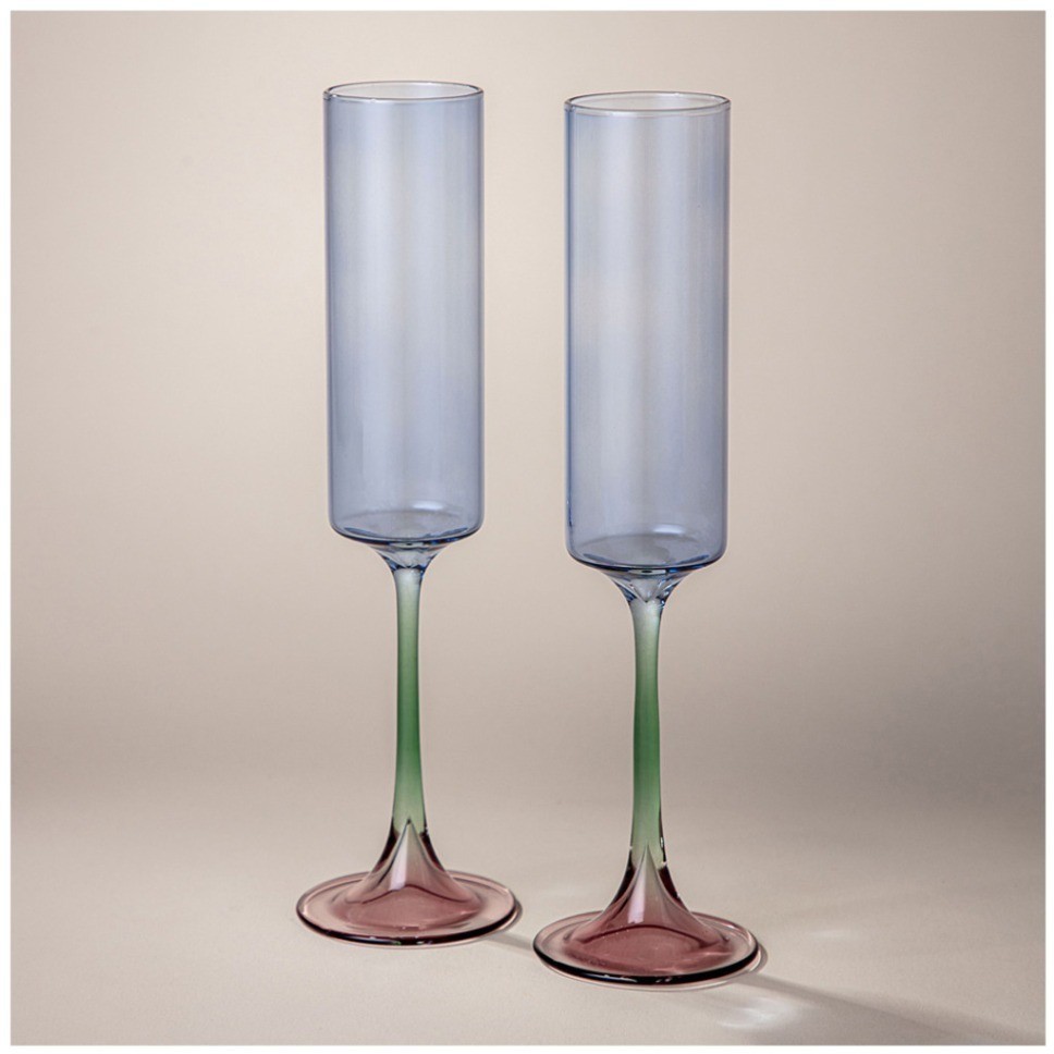 Набор бокалов для шампанского из 2 шт "colors" 175 мл Lefard (693-049)