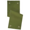 Дорожка на стол fancy bows оливкового цвета из коллекции essential, 45x150 см (79423)