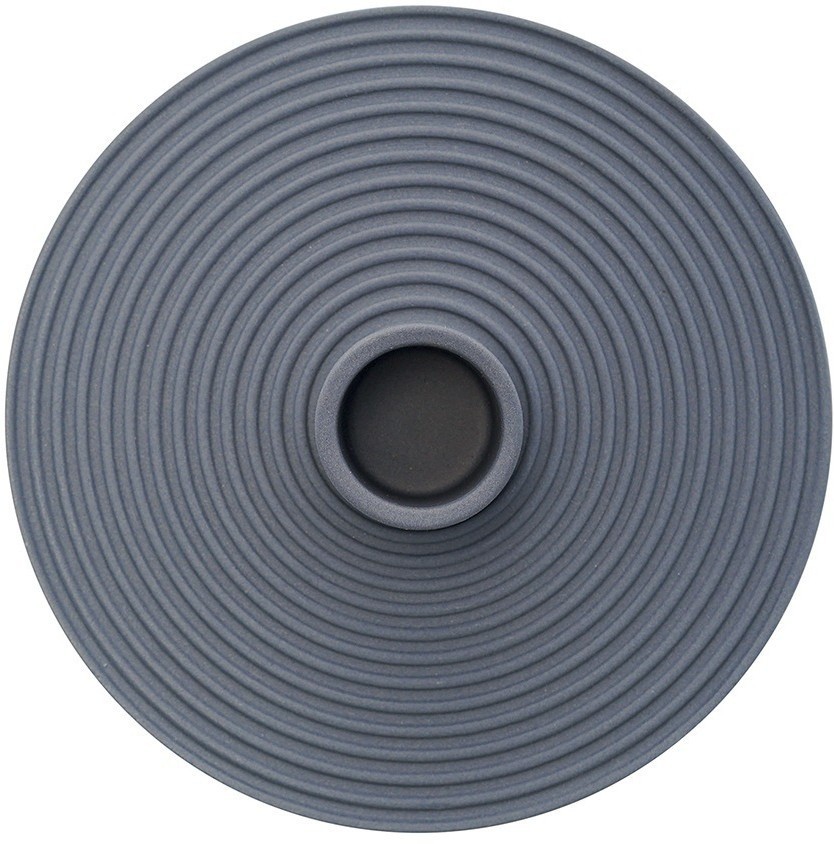 Подсвечник из каменной керамики темно-синего цвета из коллекции essential (76080)