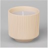 Свеча ароматическая 200мл 7*7*7см цвет: бежевый Lefard (374-162)