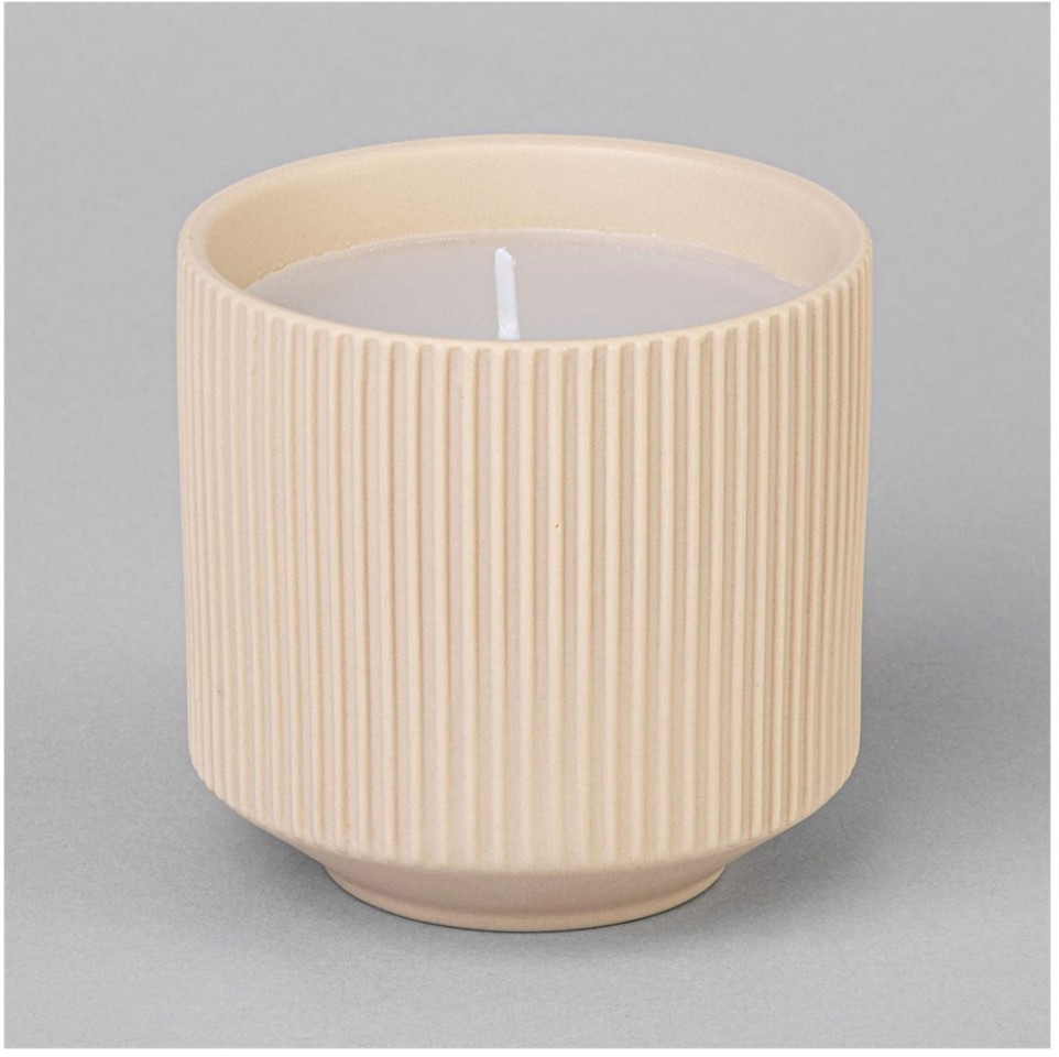 Свеча ароматическая 200мл 7*7*7см цвет: бежевый Lefard (374-162)