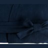 Халат из умягченного льна темно-синего цвета essential, размер s (63537)