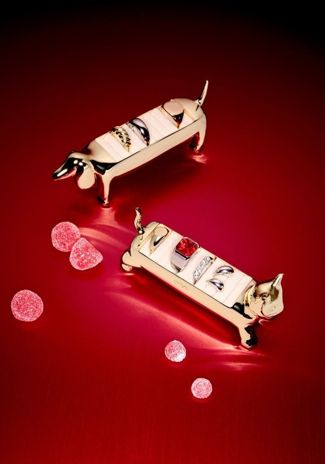 Держатель для колец dachsie, латунь (79964)