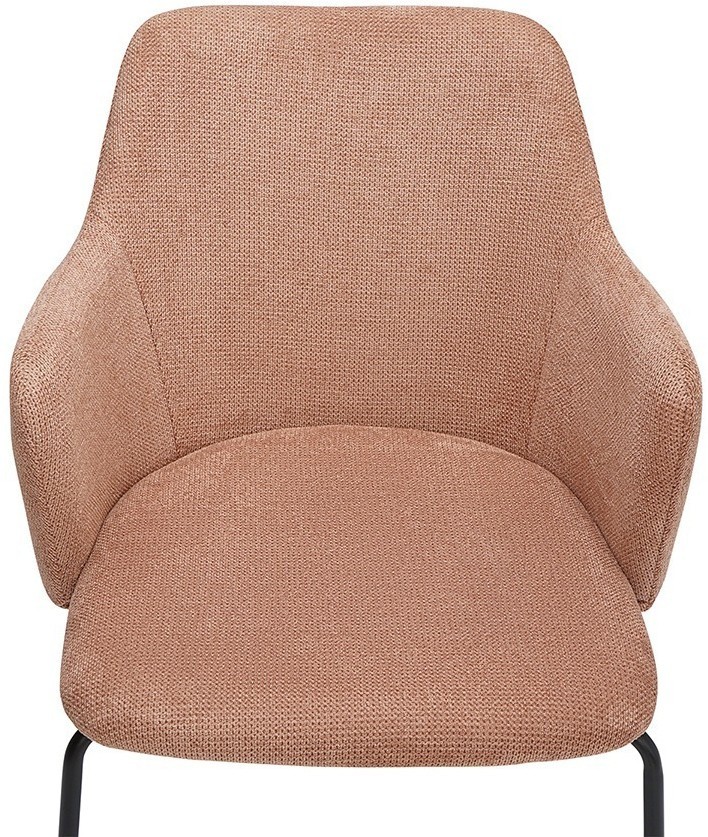Стул dwight, фактурный шенилл, коралловый (74314)