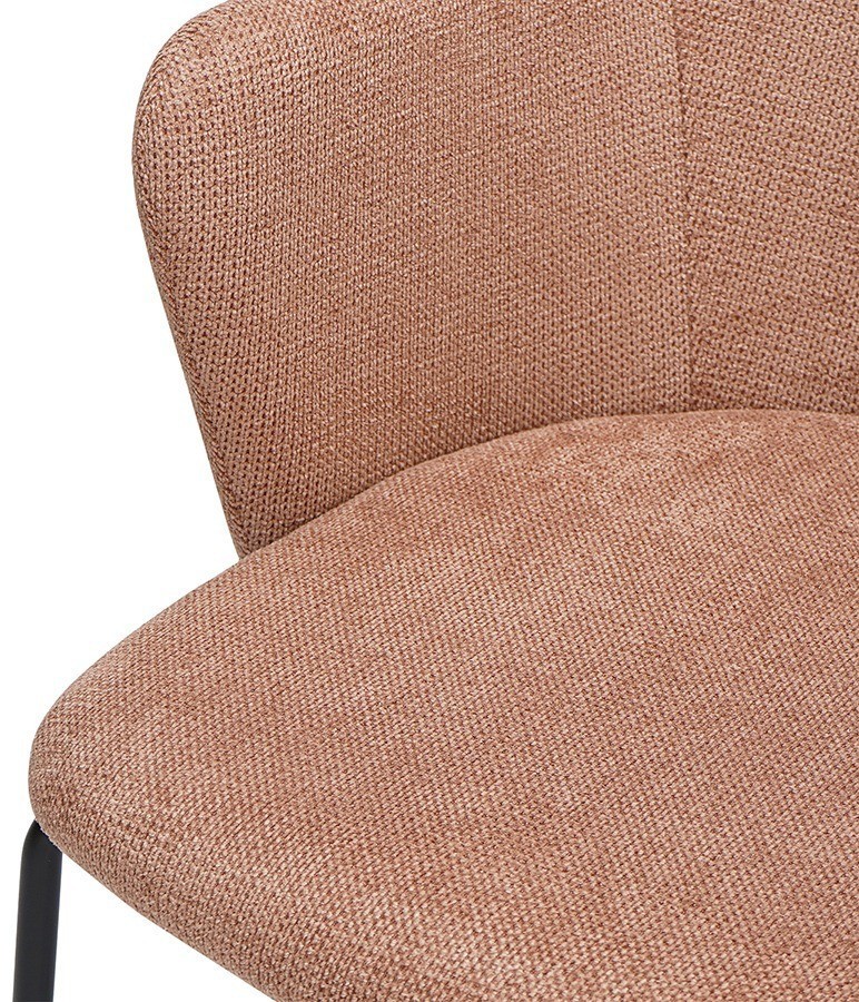Стул dwight, фактурный шенилл, коралловый (74314)