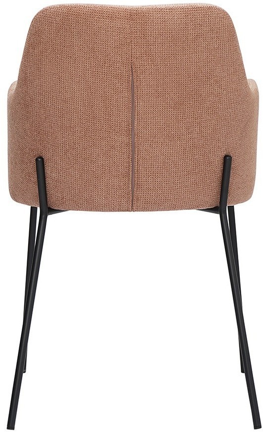 Стул dwight, фактурный шенилл, коралловый (74314)