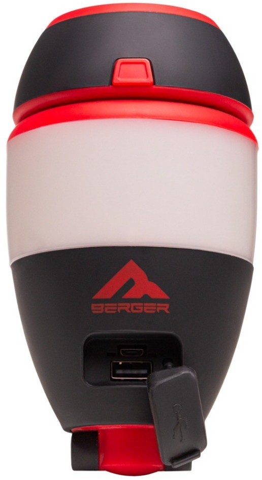 Фонарь мультифункциональный Travel Mixed-Use, черный/красный (1558632)