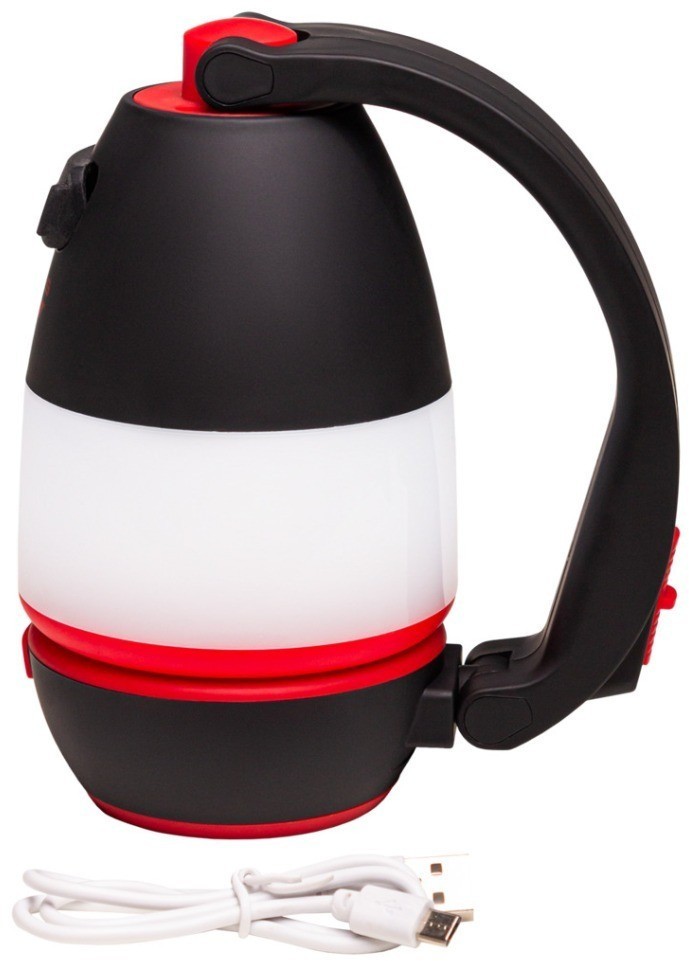 Фонарь мультифункциональный Travel Mixed-Use, черный/красный (1558632)