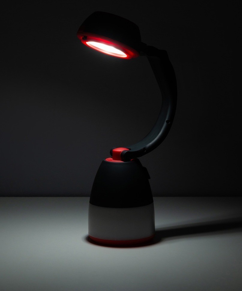 Фонарь мультифункциональный Travel Mixed-Use, черный/красный (1558632)