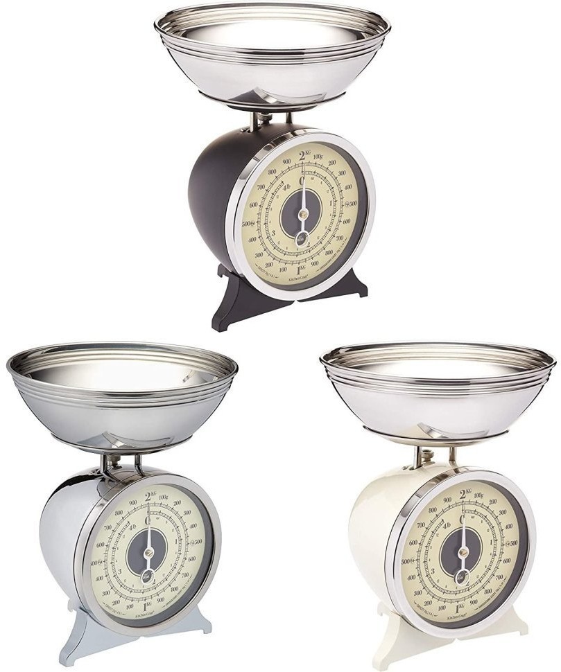 Kitchen Craft Весы кухонные механические Classic Collection black TPCSCALEBLK