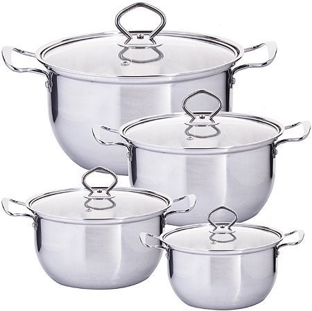 Набор кастрюль из нержавеющей стали с крышками MAYER BOCH (29352)