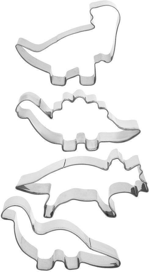 Формочки для печенья Marmiton Динозаврики нержавеющая сталь 4 шт 17062 (63374)