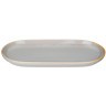 Тарелка овальная bronco "soul kitchen" 30*14,5*2,5 см серая (189-415)