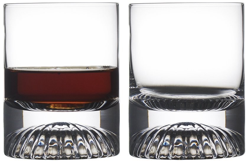 Набор стаканов для виски genty ribbs, 240 мл, 2 шт. (74102)