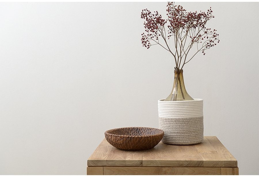 Кашпо nygard, D20х19 см, кремовое/светло-бежевое (74832)