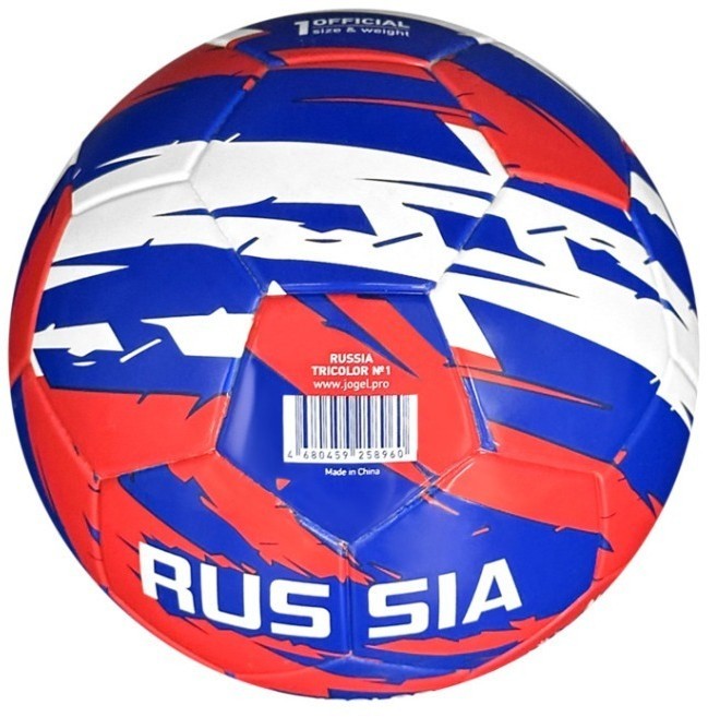 Мяч футбольный JÖGEL Russia Tricolor №1 (2115752)