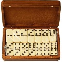 Домино D6 в резной дубовой шкатулке &quot;Витязь на распутье&quot; (29977)