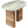 Столик приставной torhill, 38x35 см, бежевый/мрамор (78629)