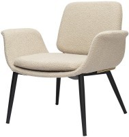 Лаунж-кресло hilde, букле, серо-бежевое (76872)