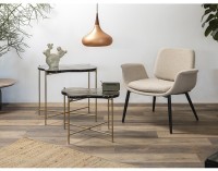 Лаунж-кресло hilde, букле, серо-бежевое (76872)