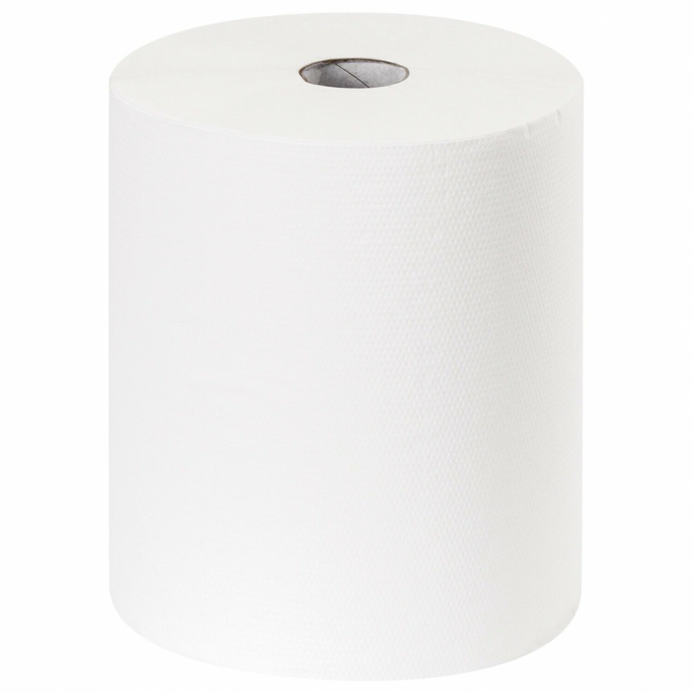 Полотенца бумажные рулонные 200 м Laima (H1) Advanced 1-слойные белые к-т 6 рул 112503 (89365)