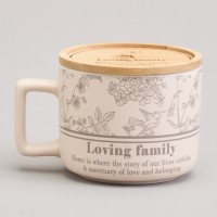 Кружка lefard 400мл с бамбуковой крышкой &quot;sweet home&quot; 9.6*8cm (756-476)
