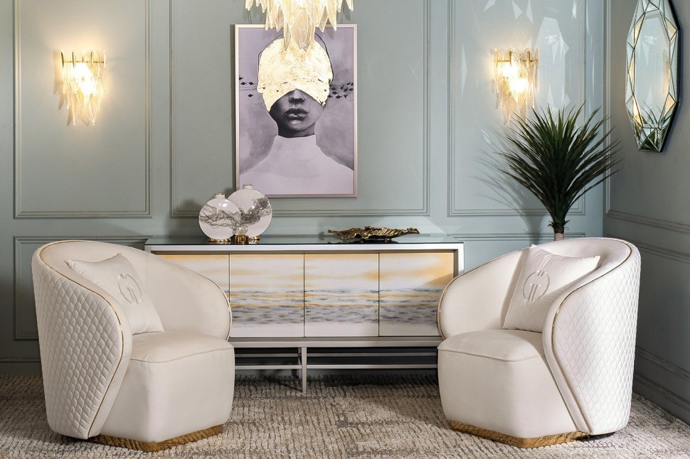 Холст "Затмение-2" 100х70 см, багет( латунь),поталь (TT-00010787)