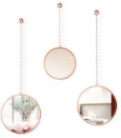 Набор круглых зеркал dima, медь, 3 шт. (66342)