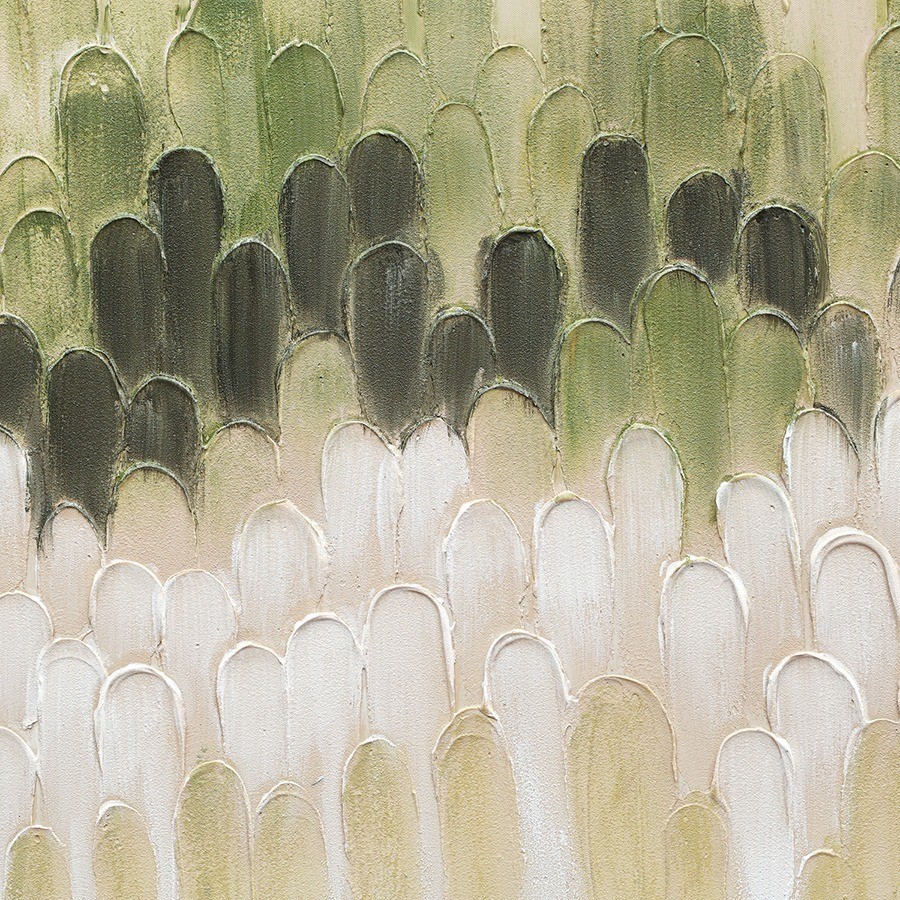 Панно декоративное с ручной росписью by feel, 140х70 см, хаки (78833)