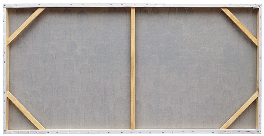 Панно декоративное с ручной росписью by feel, 140х70 см, хаки (78833)