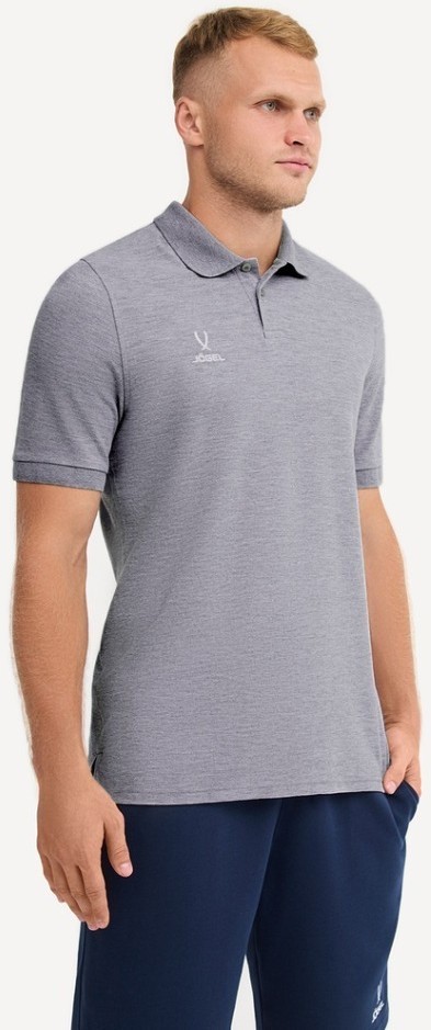 Поло ESSENTIAL Cotton Polo 23, серый меланж (2107790)