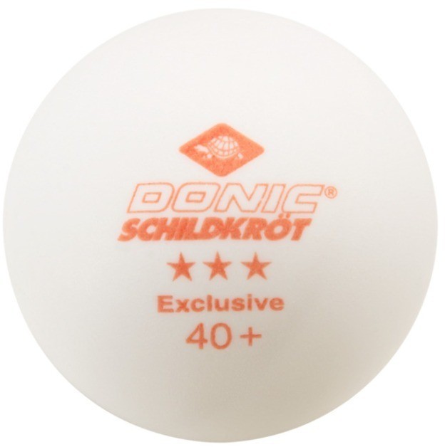Мяч для настольного тенниса Donic 3* Exclusive, белый, 6 шт. (2111836)