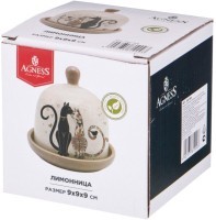 Лимонница agness &quot;парижские коты&quot; 9*9 см (358-1909)