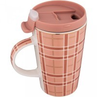 Кружка lefard &quot;break time&quot;  450мл клеточку (756-291)