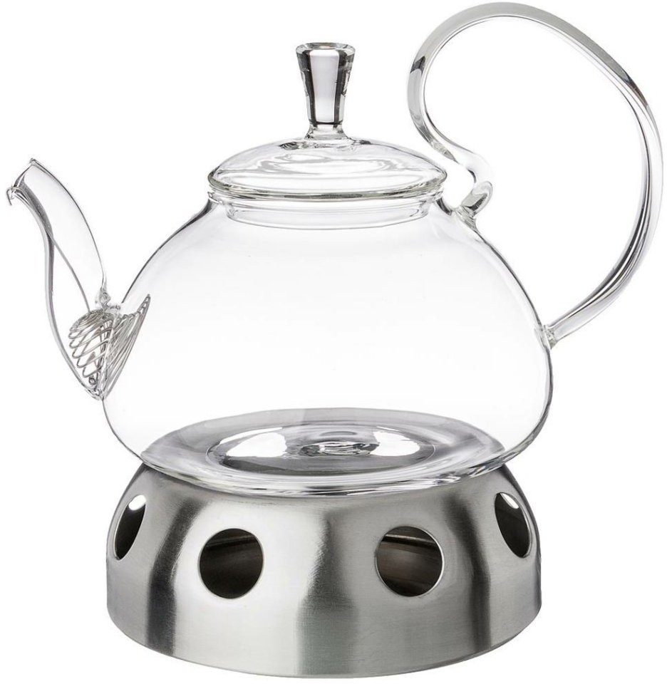 Чайник заварочный agness с фильтром из нжс и подставкой для подогрева 800 мл Agness (891-035)