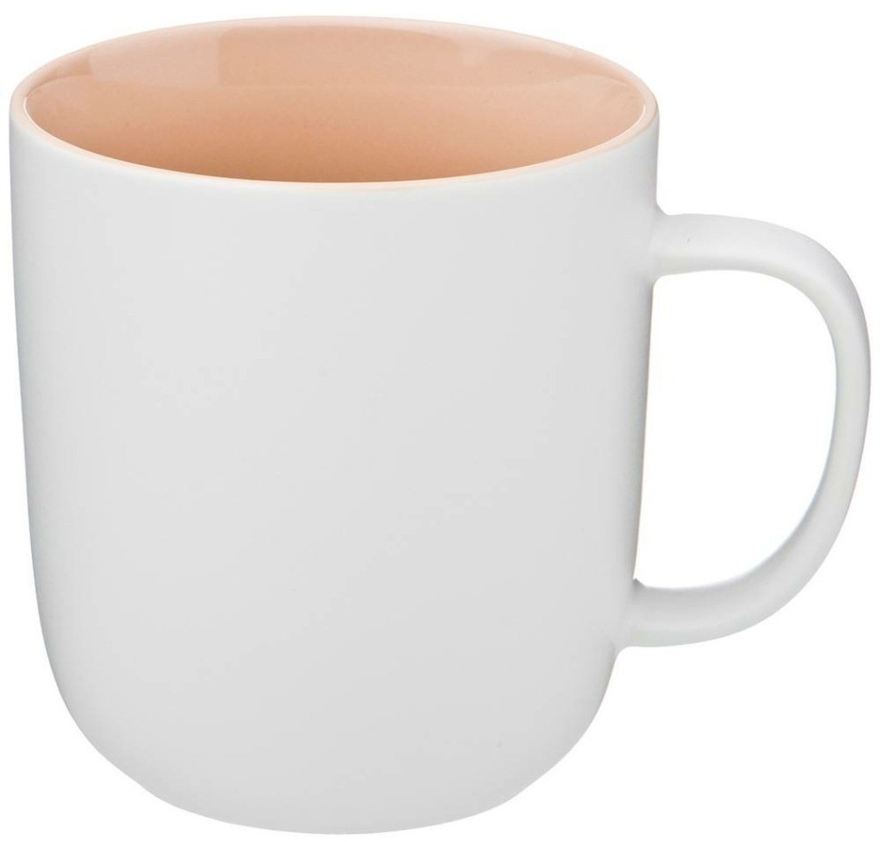 Кружка bronco "velour" 400 мл кремовая (407-110)