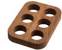 Подставка для 6 яиц деревянная, дуб ДРВ-41/1