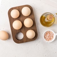 Подставка для 6 яиц деревянная, дуб ДРВ-41/1
