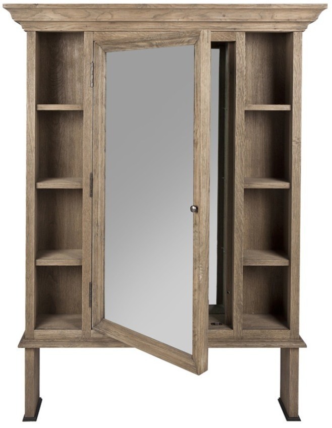 Зеркало Хуго FD8919-2, дерево, стекло, natural oak, ROOMERS FURNITURE