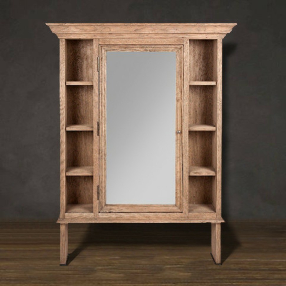 Зеркало Хуго FD8919-2, дерево, стекло, natural oak, ROOMERS FURNITURE