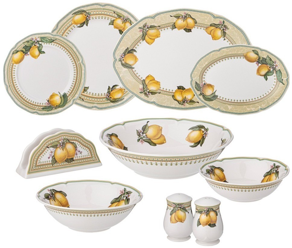 Сервиз обеденный lefard "лимоны" на 6 пер. 25 пр. Lefard (86-2475)